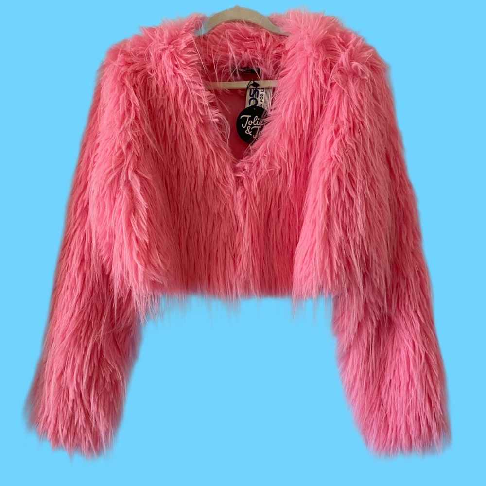 Pink Faux Fur Jacket